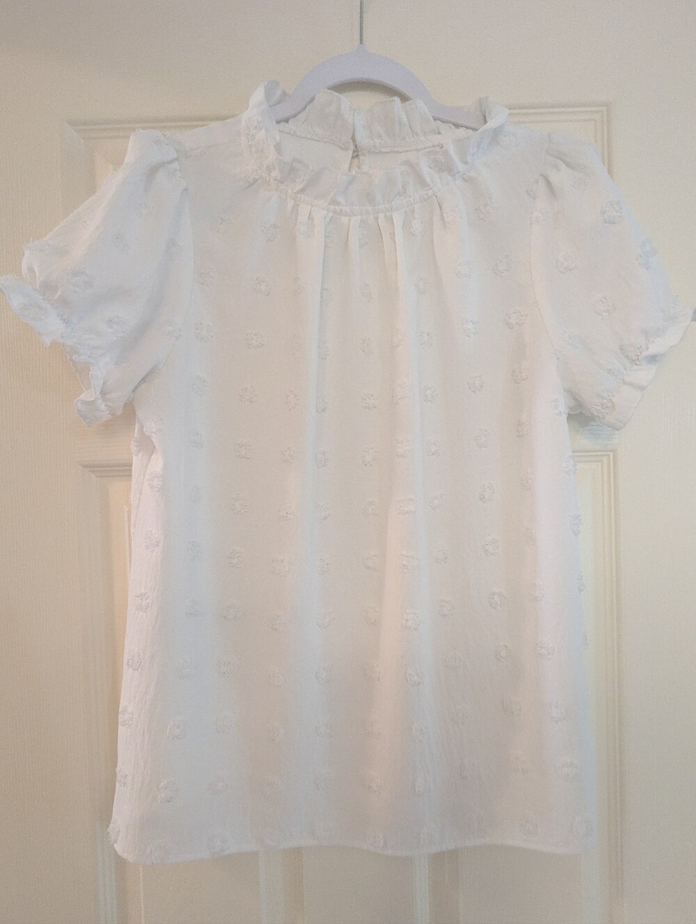 White Dotted Blouse